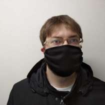 Защитная маска трехслойная с карманом для фильтра и фильтром, в Коломне