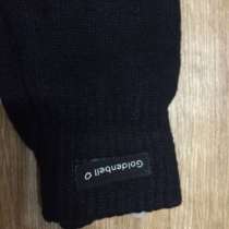Вязанные мужские перчатки двойные новые черные, в Комсомольске-на-Амуре