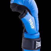 Перчатки для рукопашного боя HSIF RF3210, 10oz, к/з, синий, в Сочи