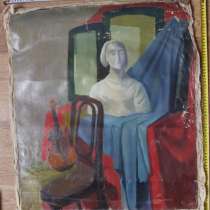 Натюрморт с женским бюстом, холст, масло, НХ, старый, в Ставрополе
