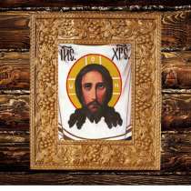 Икона Спас Нерукотворный Иисуса Христа. Ручная работа, в Москве