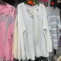 Женский свитер паутинка милый с бантом ONESIZE, в Москве