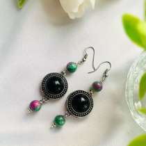 Серьги с натуральными камнями, в Москве