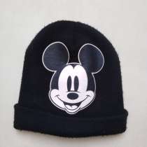 Шапка Mickey Mouse черная осень-зима 13-14 лет, в Москве