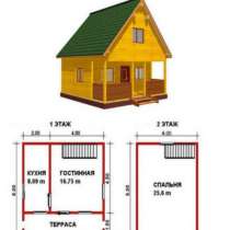 Садовый домик из бруса 6х6 м., в Воткинске