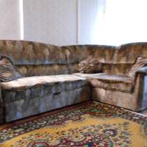 Продается угловой диван и кресло б/у в хорошем состоянии, в Краснодаре