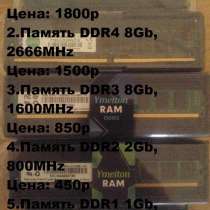 Оперативная память DDR4 8Gb, 2666MHz Цена: 1600р, в г.Енакиево