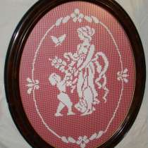 Большое фламандское кружево в рамке (W024), в Москве