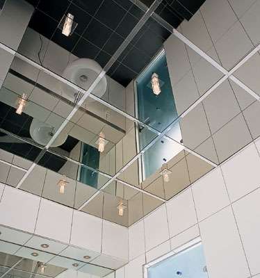 Зеркальные потолки алюминиевые подвесные