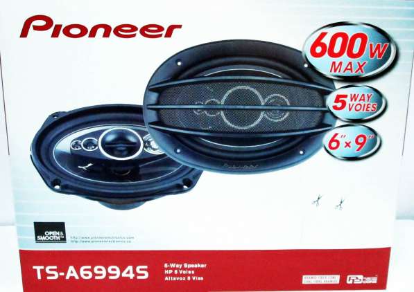 Автоакустика 6х9 Pioneer 6994 600W в фото 4