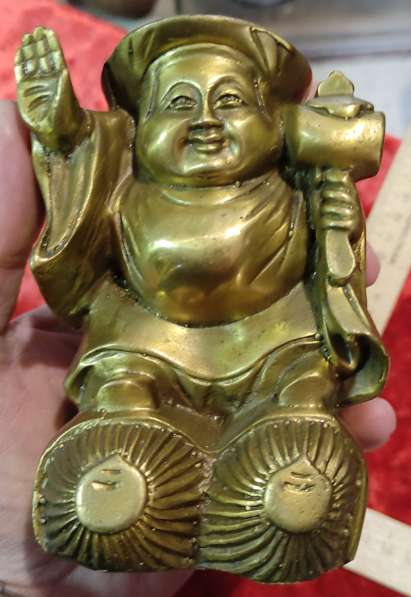 Бронзовая статуэтка Будда с молотком, коллекционная в Ставрополе фото 5
