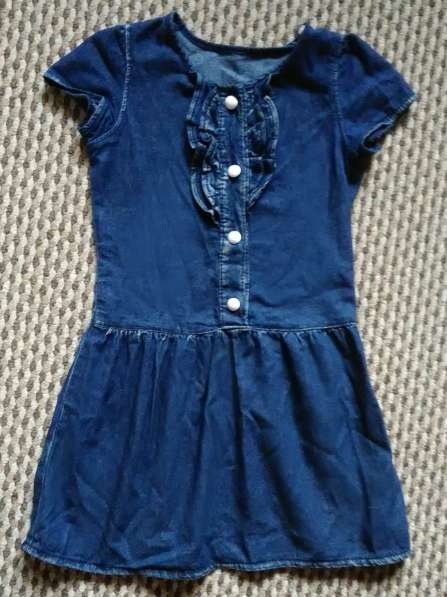 Джинсовое платье на девочку 3-7 лет