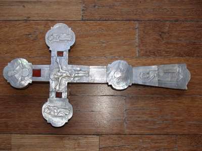 Антикварный напрестольный крест 18 века.