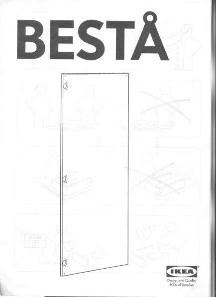 Узкий высокий шкаф BESTA IKEA в Москве