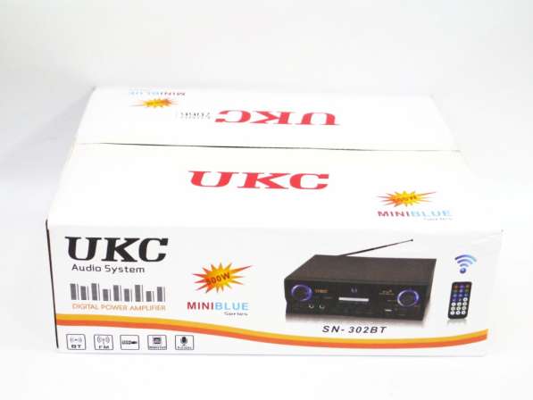 Усилитель UKC SN-302BT - Bluetooth, USB, SD, FM,MP3! Караоке в фото 7