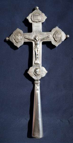 Старинный требный (водосвятный) крест. Серебро «84». XIX в в Санкт-Петербурге фото 17