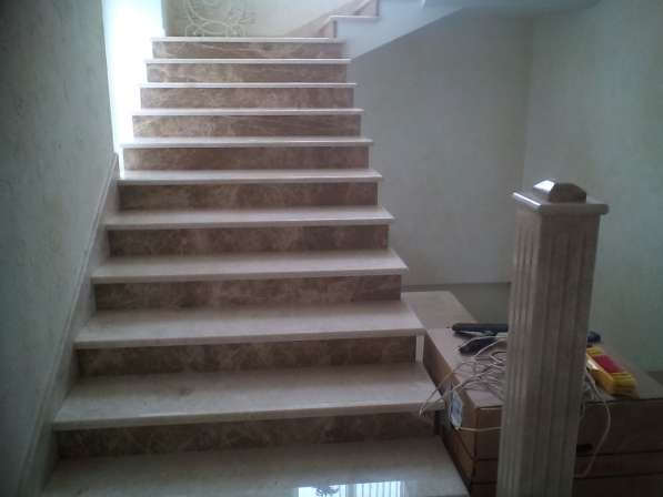 Лестницы из натурального камня мрамора и гранита в Рязани фото 11