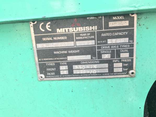 Дизельный погрузчик Mitsubishi FD35N в Брянске фото 3