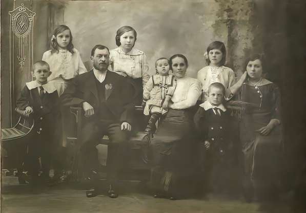 Реставрация фото, оцветнение старых фотографий в фото 18