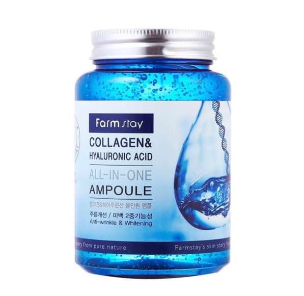 FarmStay Collagen & Hyaluronic Acid All-in-One Ampoule — это