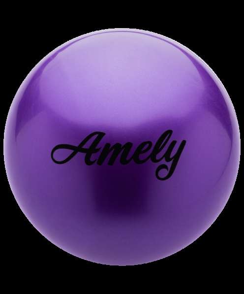 Мяч для художественной гимнастики AGB-101, 19 см, фиолетовый в Сочи