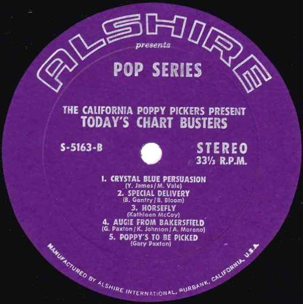 Пластинка California Poppy Pickers - Today s Chart Busters в Санкт-Петербурге
