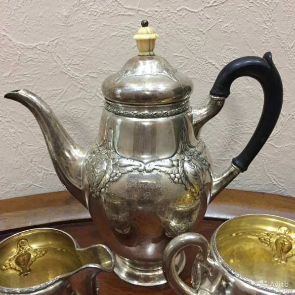 Старинный чайный набор. Серебро в Санкт-Петербурге фото 6
