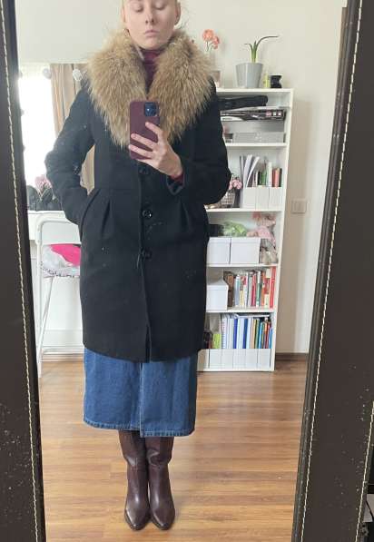 Зимнее пальто 44 размер в Нахабино фото 4