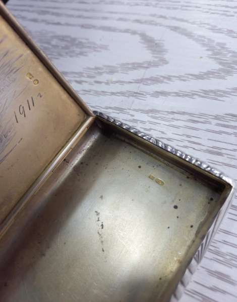 Серебряный портсигар, серебро 84 проба, Императорская Россия в Ставрополе
