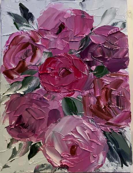 Картина маслом Розы