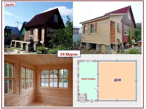 Каркасная пристройка к дачному дому. Монтаж в Сергиевом Посаде фото 9