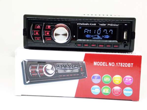 Автомагнитола Pioneer 1782DBT - Bluetooth MP3 Player, FM в фото 4