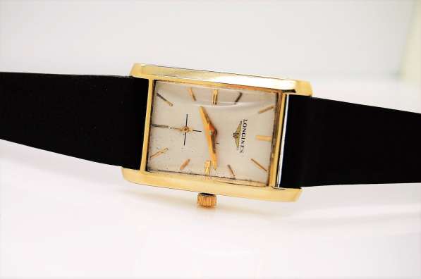 Мужские винтажные золотые наручные часы 14k Longines в Москве фото 4