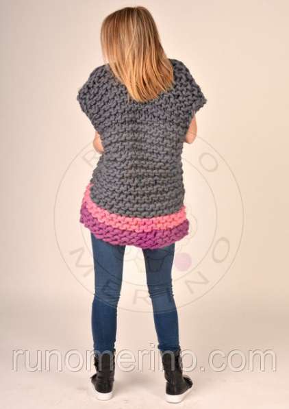 Жилетка из толстой пряжи