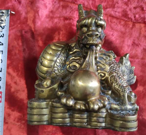 Бронзовая статуэтка Дракон Будды, символ благополучия ​​​​​​ в Ставрополе фото 9