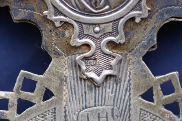 Старинный напрестольный крест. Серебро "84". Москва, 1875 г в Санкт-Петербурге