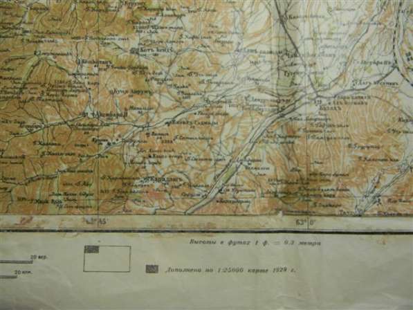 Старые топографические карты Закавказья в фото 20