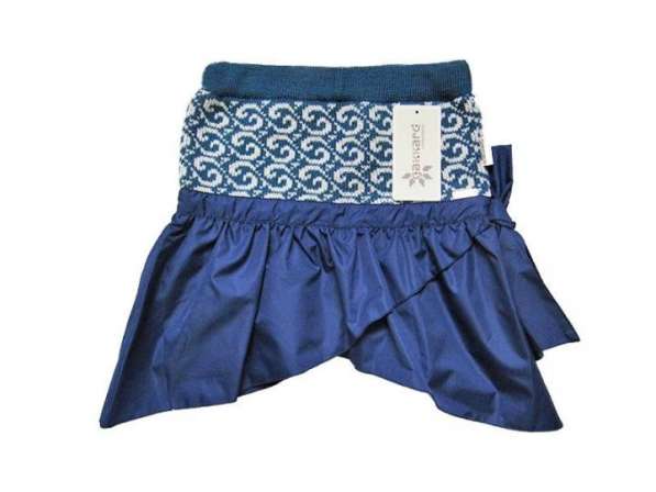 Юбка-комби с плащевкой "конфетка"