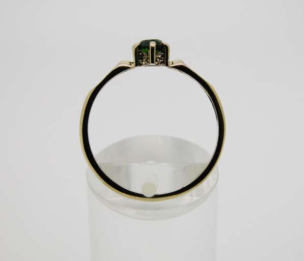 Золотое кольцо с Хромдиопсидом Ф 4.1 мм. в Москве фото 5