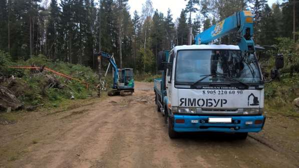 Аренда мини экскаватора, ямобура в Зеленогорске в Санкт-Петербурге фото 3