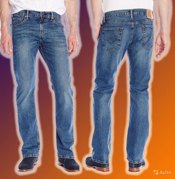 Прочные джинсы Levis 527 Black Stone 38x30