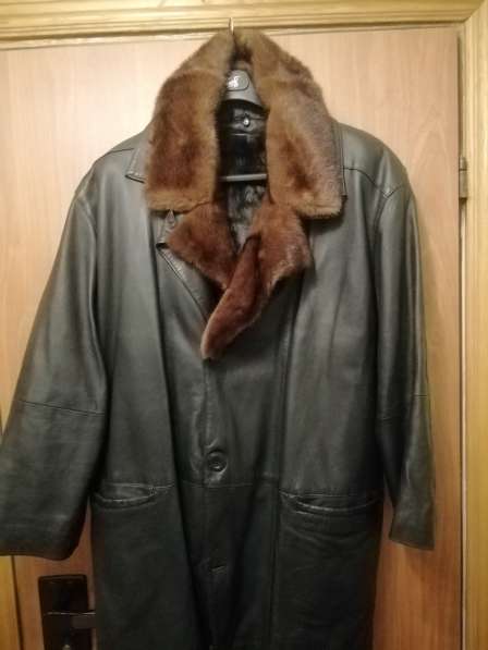 Куртка кожаная зима/осень мужская