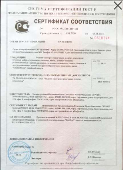 Мойки для кухни каменные в Уфе