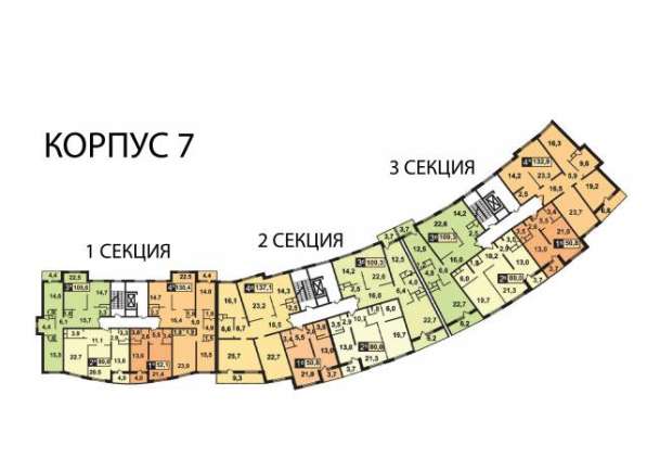 Продам трехкомнатную квартиру в Красногорске. Жилая площадь 109,50 кв.м. Этаж 6. Дом монолитный. 