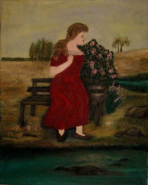 Картина Пейзаж барокко женщина природа англел вода в Москве фото 7
