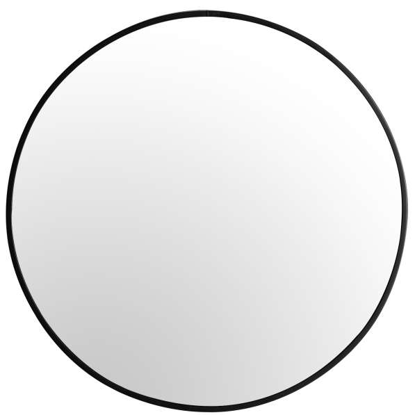 Скандинавское круглое зеркало Svart 100 в тонкой раме