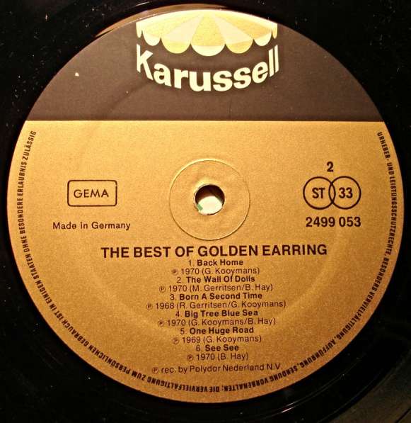 Пластинка виниловая Golden Earring ‎- The Best Of в Санкт-Петербурге