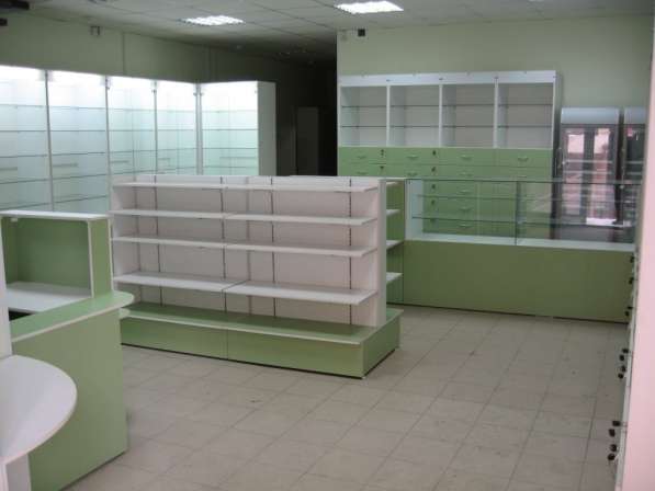 Мебель для аптек, аптечное оборудование готовое и на заказ