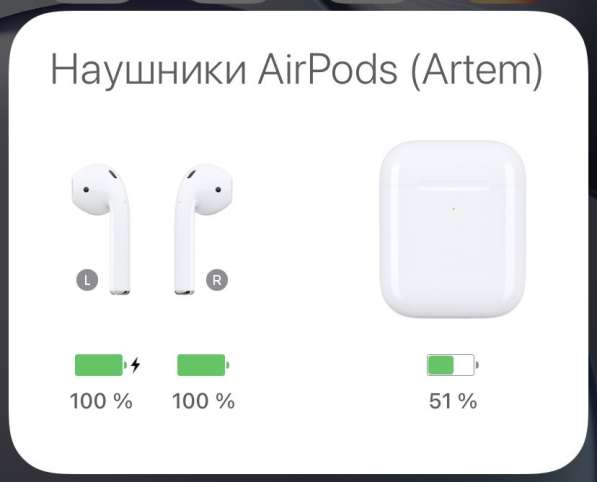 Беспроводные наушники AirPods 2 (копия) в Краснодаре фото 3