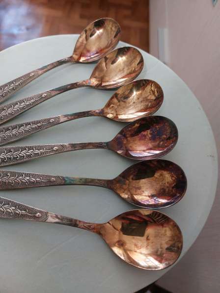 Чайные ложки мнц, набор, СССР, мельхиор в Севастополе фото 3